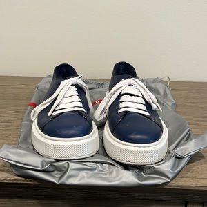 Mens Blue Prada Sneakers